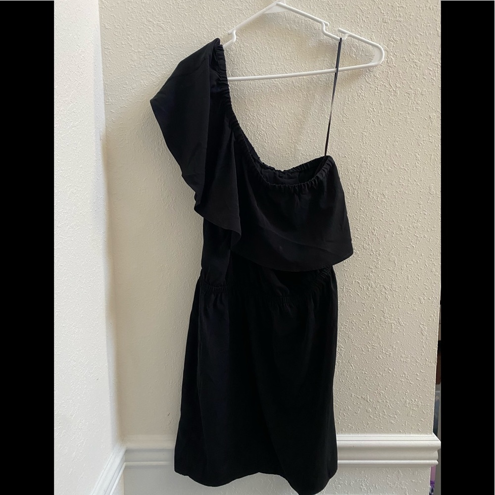 Express One Shoulder Dress - Black